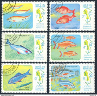 Laos 481-486, CTO. Michel 670-675. Mekong River Fish, 1983. - Laos