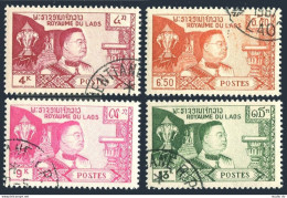 Laos 52-55,CTO.Michel 89-92. King Sisavang-Vong,1959.Elephants. - Laos