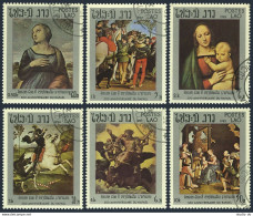 Laos 442-447, CTO. Michel 631-636. Raphael, 500th Birth Ann. 1983. - Laos