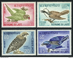 Laos 122-125, MNH. Michel 178-181. Birds 1966. Parakeet, Thrush, Osprey, Roller. - Laos