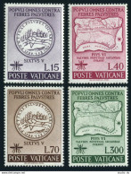 Vatican 326-329, MNH. Michel 393-396. WHO Drive To Eradicate Malaria, 1962. Map. - Unused Stamps