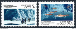 Russia 5902-5903,5903a, MNH. Mi 6095-6096,Bl.213. Antarctic Research,Scientists. - Ungebraucht