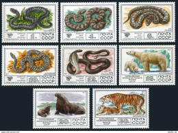 Russia 4626-4633, MNH. Mi 4678-4685. Protected Fauna: Snakes, Polar Bear,Walrus, - Unused Stamps