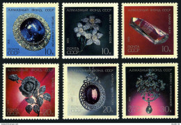 Russia 3917-3922, MNH. Mi 3950-3955. Precious Jewels, Diamond Fund USSR, 1971. - Unused Stamps