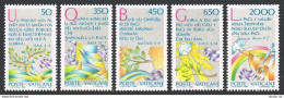 Vatican 768-772, MNH.M I 889-893. Peace Year IPY-1986. Biblical & Gospel Texts. - Unused Stamps