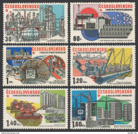 Czechoslovakia 2029-2034, MNH. Michel 2285-2290. Socialist Contraction,30, 1975. - Unused Stamps
