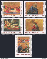 Vatican 865-869,MNH.Michel 1018-1022. Christmas 1990.Paintings By Sebastian Mainardi - Ungebraucht