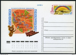 Russia PC Michel 60. Olympics Moscow-1980 Sports Facilities,1978. - Lettres & Documents