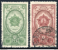 Russia 1341A-1342a, CTO. Michel 949c-950c. 1949. Bogdan Chmielnicki, Victory - Used Stamps