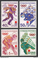 Czechoslovakia 1796-1799, MNH. Michel 2045-2048. Olympics Sapporo-1972. Hockey, - Nuovi