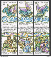 Vatican 819-824, MNH. Michel 957-962. Christmas 1988. Luke, Angels, Shepherds, Magi. - Unused Stamps