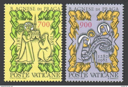 Vatican 705-706, MNH. Michel 803-804. St Agnes Of Prague, 700th Death Ann. 1982. - Ongebruikt