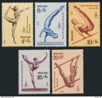 Russia B85-B89, MNH. Michel 4830-4834. Olympics Moscow-1980. Gymnastics. - Unused Stamps