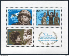 Russia 4092 Sheet, MNH. Mi Bl.89. Valentina Tereshkova Flight, 10th Ann. 1973. - Unused Stamps