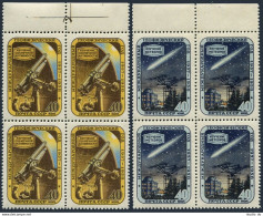 Russia 1957-1958 Bl./4,MNH. Geophysical Year 1957-58.Telescope,Comet,Observatory - Neufs