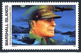 Marshall 303,MNH.Mi 405. WW II,MacArthur Evacuated From Corregidor,1992. - Marshall Islands