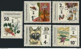 Czechoslovakia 2375-2379, MNH. Mi 2630-2634. Children's Book Illustrations, 1981 - Unused Stamps
