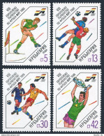 Bulgaria 3339-3342,3343, MNH. Mi 3667-3670, Bl.178. European Soccer Cup, 1988. - Unused Stamps