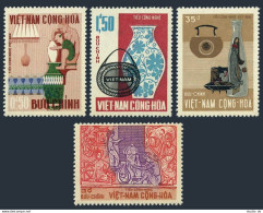 Viet Nam South 311-314, MNH. Mi 388-391. Handicrafts 1967. Potter, Vases, Basket - Viêt-Nam