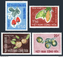 Viet Nam South 301-304, MNH. Mi 378-381. Nuts 1967. Bitter Melon,Cashew,Sweetsop - Viêt-Nam