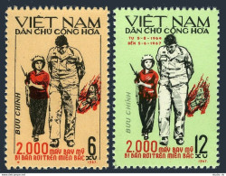 Viet Nam 461-462,MNH.Michel 481-482. 200th US Aircraft Shot Down.1967. - Vietnam