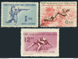 Viet Nam 102-104, MNH. Michel 105-107. 1959. Shooting, Swimming, Wrestling. - Viêt-Nam