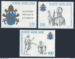 Vatican 645-647,MNH.Michel 736-738. Pope John Paul II.St Peter's Keys. - Nuevos