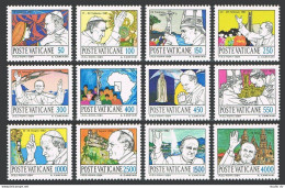 Vatican 737-748, MNH. Michel 852-863. Papal Journeys 1984-1985. - Unused Stamps