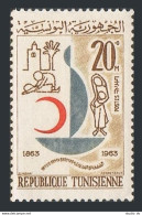 Tunisia 438, MNH. Michel 622. International Red Cross Centenary, 1963. - Tunisia (1956-...)