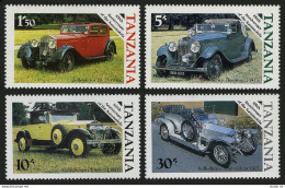 Tanzania 263-266,266a, MNH. Mi 309-312, Bl.53. Classic Autos, 1985. Rolls-Royce. - Tansania (1964-...)