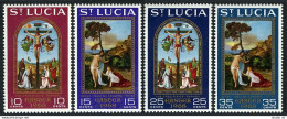 St Lucia 231-234, MNH. Michel 223-226. Easter 1968. Titian, Raphael. - St.Lucie (1979-...)