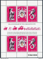 St Helena 317 Sheet, MNH. Mi 304-306 Klb. QE II Coronation 25th Ann.1978. Dragon - Sint-Helena