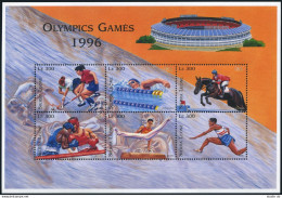 Sierra Leone 1881 Sheet,MNH. Olympics Atlanta-1996.Field Hockey,Swimming,Boxing, - Sierra Leona (1961-...)