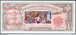 Philippines C93 Sheet,MNH. Michel 810 Bl.8. Philippine National Bank-50, 1966. - Philippinen