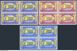 Philippines 957-959 Blocks/4,MNH.Michel 811-813. Postal Savings Bank,60,1966. - Philippinen