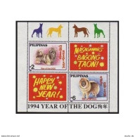 Philippines 2285a, 2285a Imperf, MNH. New Year 1994, Lunar Year Of The Dog. - Philippinen