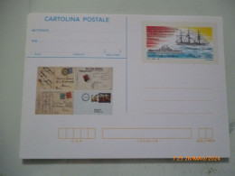 Cartolina Postale "CENTENARIO ISTITUZIONE DEL SERVIZIO POSTALE A BORDO DELLE NAVI" - 1991-00: Marcophilia