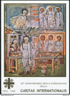 Vatican 857 Sheet, MNH. Michel 1006-1009 Bl.12. Caritas International, 40 Ann. 1990. - Nuevos