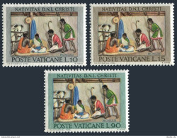 Vatican 353-355, MNH. Michel 420-422. Christmas 1962. Nativity Scene. - Ungebraucht