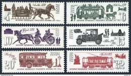 Russia 5001-5006, MNH. Michel 5132-5137. Public Transportation 19th-20th. 1981. - Unused Stamps