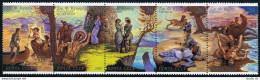 Russia 5822-5826a Strip, MNH. Michel 6009-6013. James Fenimore Cooper, 1989. - Neufs