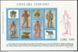 Vatican 792 Ad Sheet,MNH.Michel 920-923 Bl.9. OLYMPEX-1987.Ancient Mosaic. - Unused Stamps