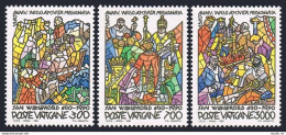 Vatican 858-860,MNH.Michel 999-1001. Ministry Of St Willibrord,1300th Ann.1990. - Ongebruikt