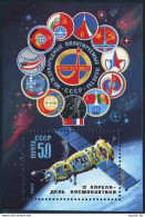 Russia 5135, MNH. Michel 5265 Bl.164. Cosmonaut's Day 1983. Soyuz-T. - Nuovi