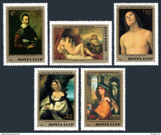 Russia 5098-5102, MNH. Michel 5229-5233. Paintings From The Hermitage, 1982. - Unused Stamps