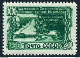 Russia 1421, MNH. Mi 1420. Tadzhik Republic, 20th Ann, 1949. Irrigation System. - Ungebraucht