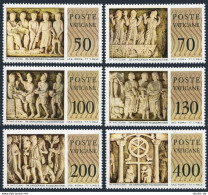 Vatican 623-628, MNH. Michel 711-716. Christmas 1977. Roman Bas-reliefs, 1977. - Nuevos