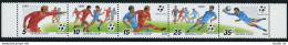 Russia 5895-5899a Strip, MNH. Michel 6088-6092. World Soccer Cup Italy-1990. - Unused Stamps