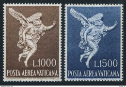 Vatican C45-C46, MNH. Michel 391-392. Archangel Gabriel, By Filippo Valle, 1962. - Aéreo