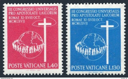 Vatican 453-454, MNH. Michel 531-532. Congress Of Catholic Laymen, 1967. - Nuevos